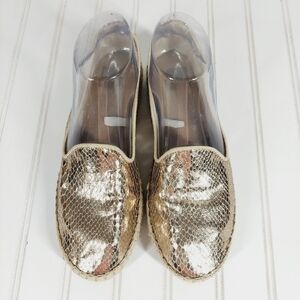 Dolce Vita Metallic Gold Espadrille Slip-On Shoes